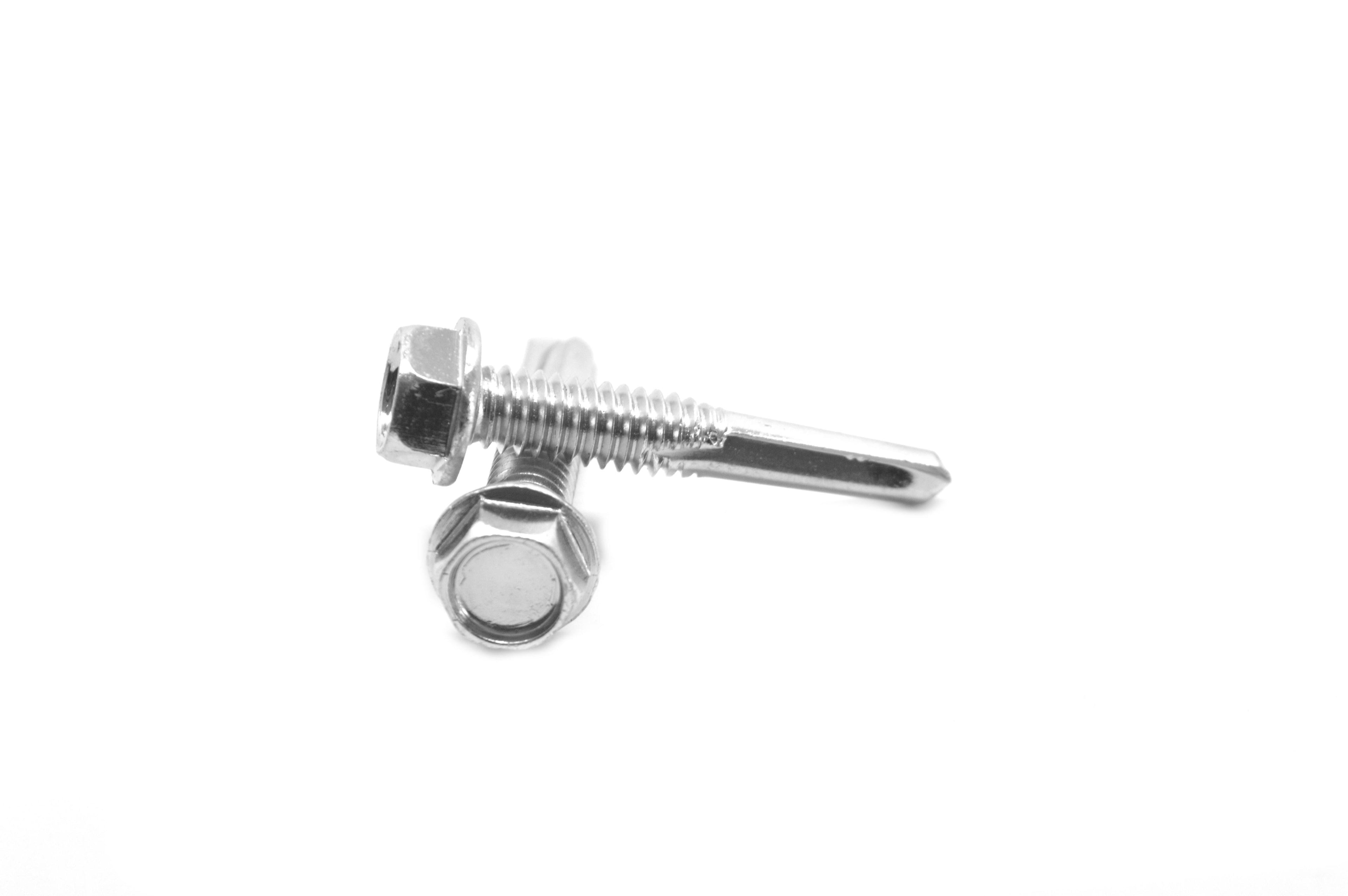 Self Drilling Screw Hex Washer Head Low Carbon Steel Zinc Plated L346435