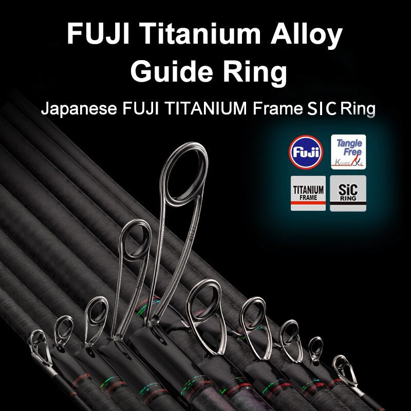 Single Section Rod with Fuji SIC Guide Rings Cork Handle Toray T1100G Cloth K731
