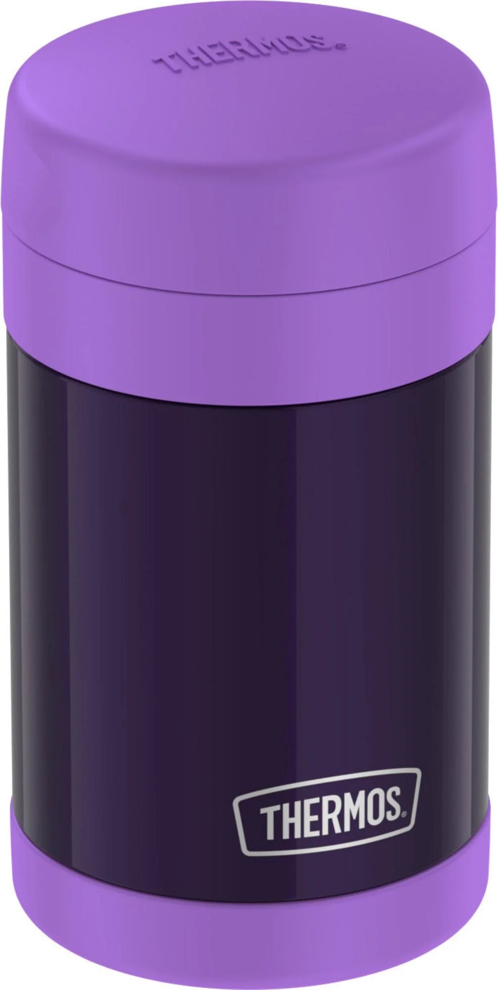Purple 16 Ounce Vacuum Insulated Food Jar with Folding Spoon D2888