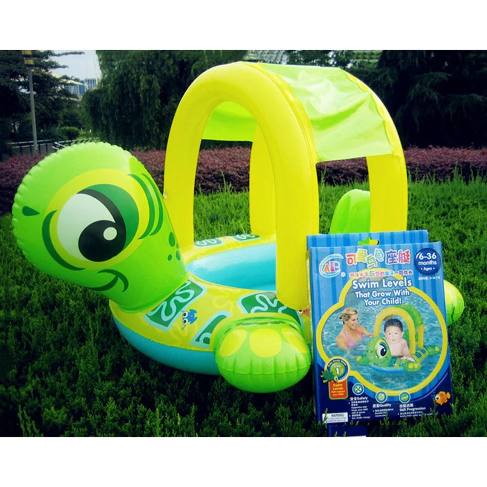 Inflatable Tortoise Swim Ring Pool Float T32701