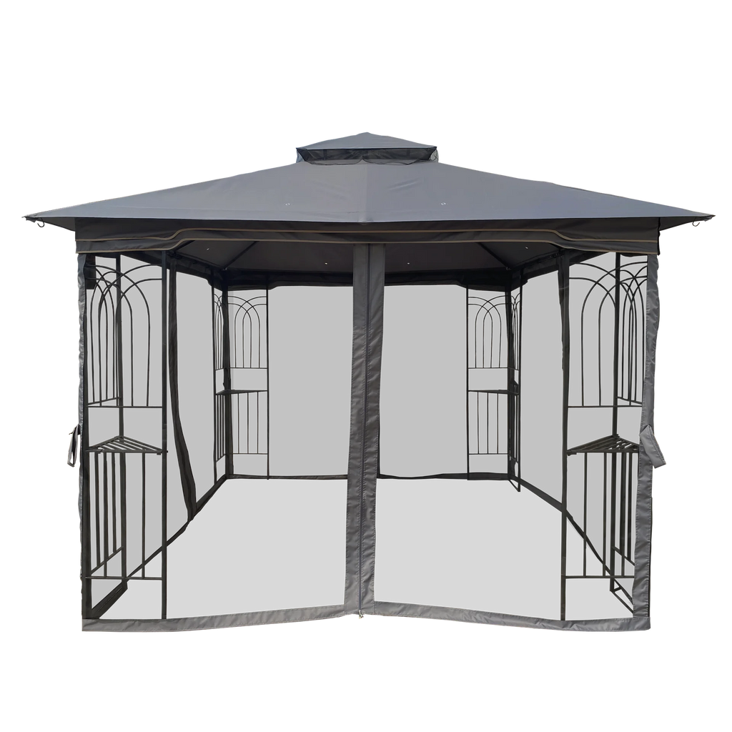 10x10Ft Canopy Tent with Mosquito Netting J9297