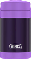 Purple 16 Ounce Vacuum Insulated Food Jar with Folding Spoon D2888