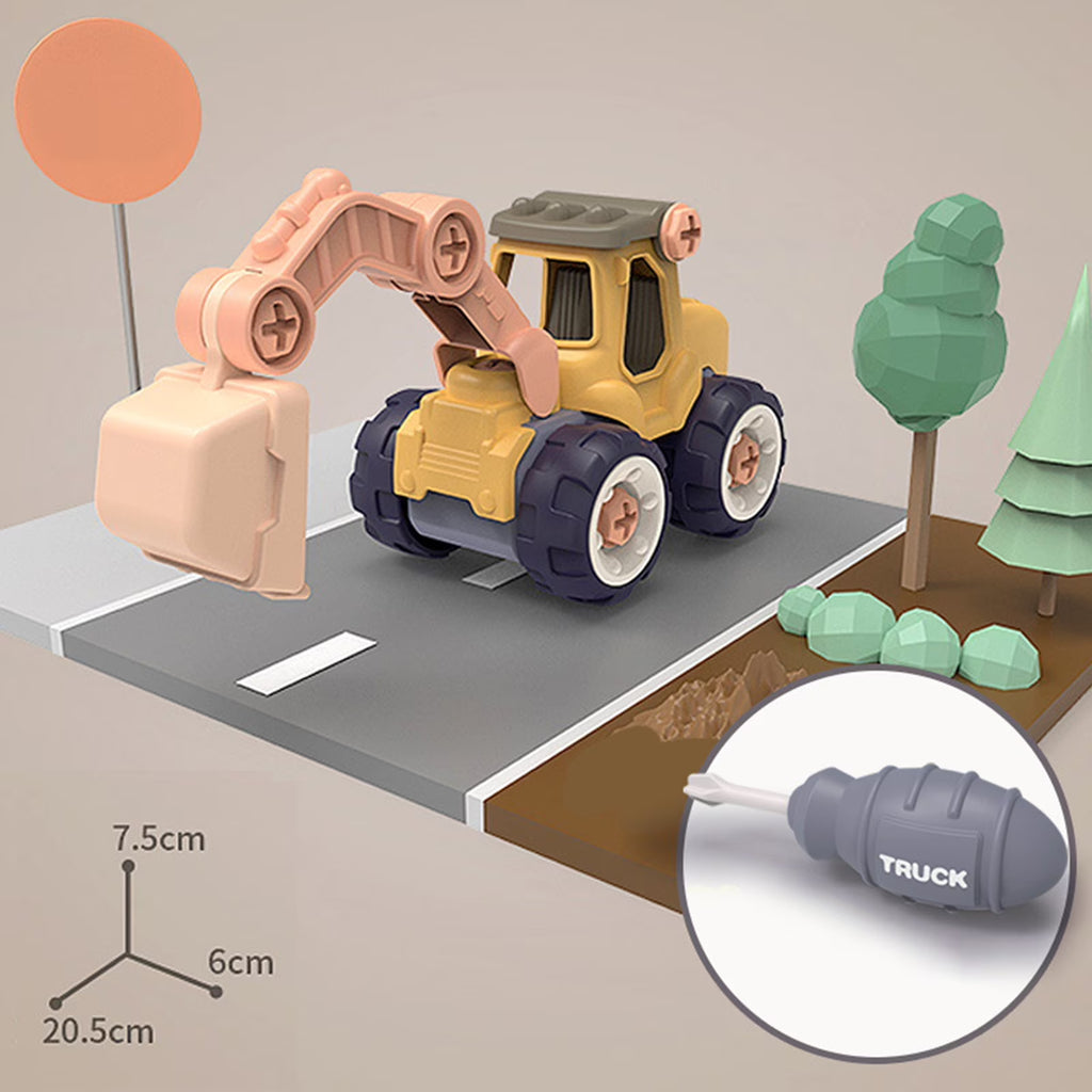 DIY Nut Building Construction Toy Excavator A272