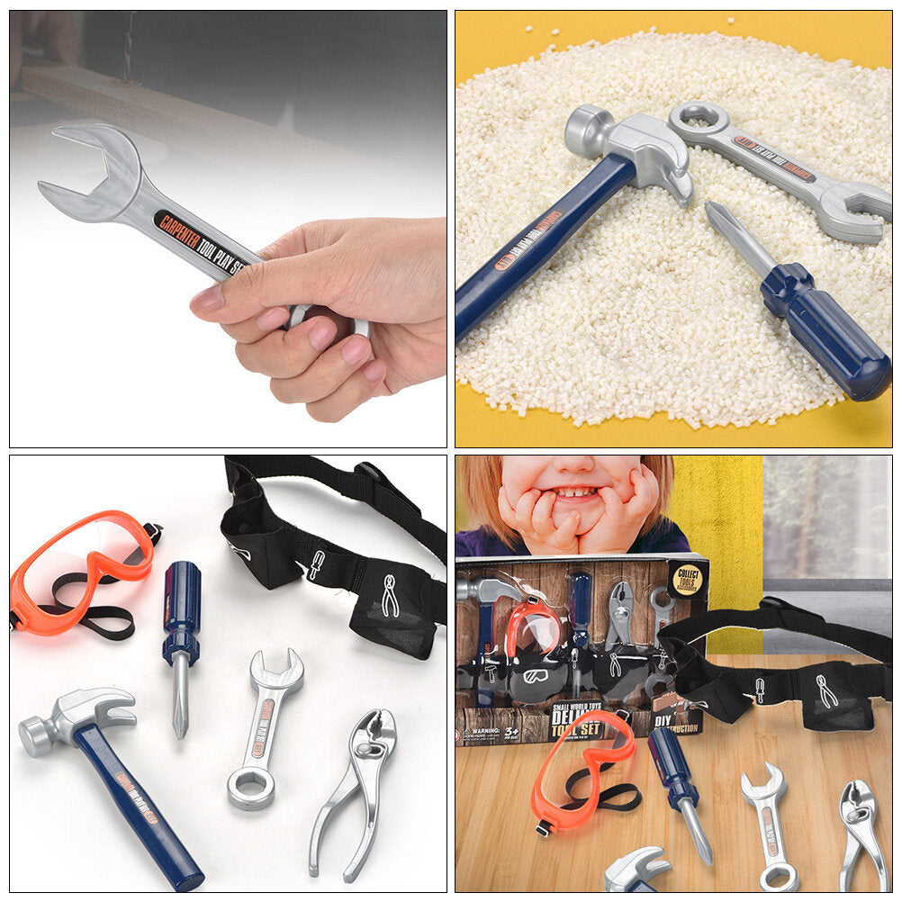 1 Set of 6PCS Kids Play House Toy Simulation Repair Tool DIY Toy X11258