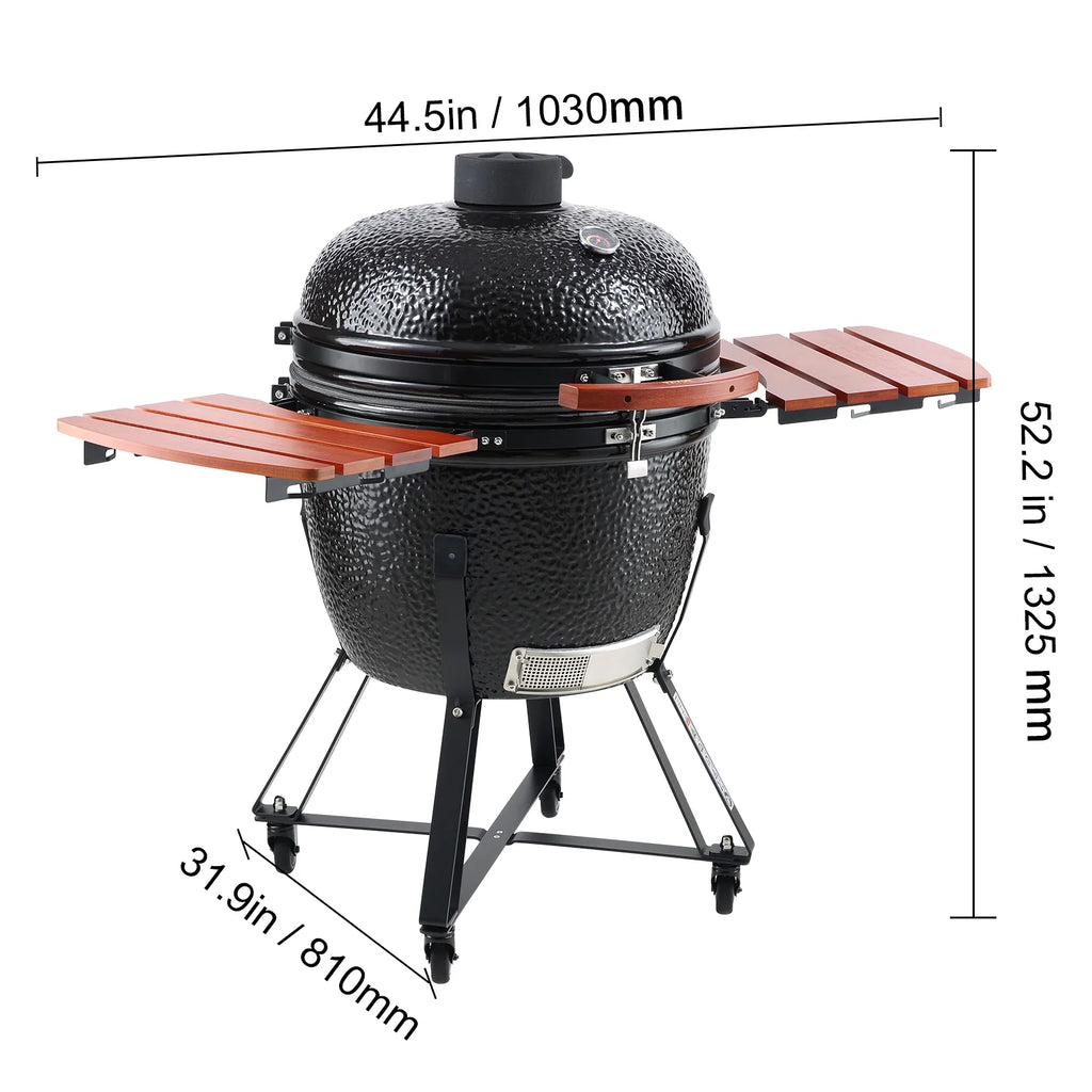 24" Ceramic Barbecue Grill Smoker Q17797