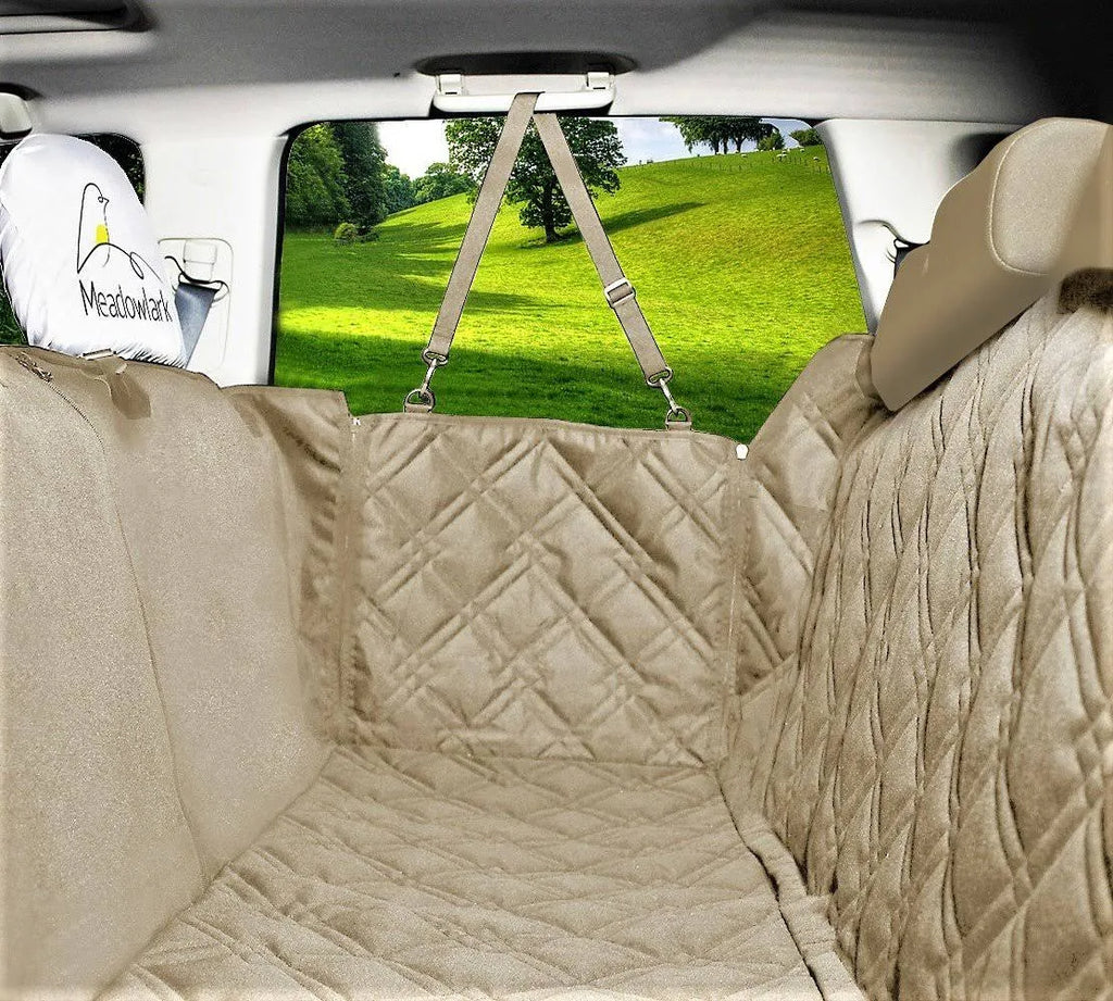 Beige Dog Seat Covers N96261