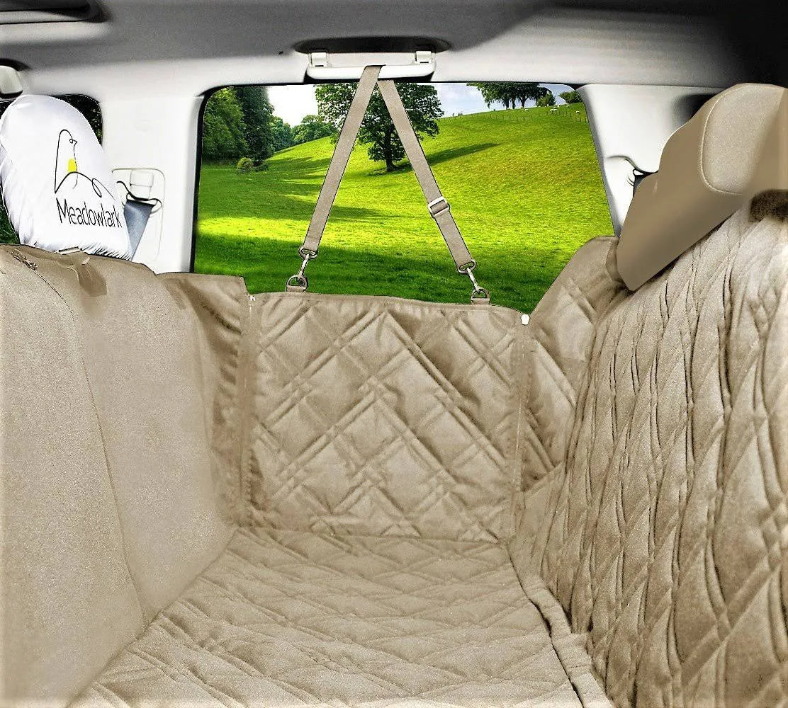 Beige Dog Seat Covers N96261