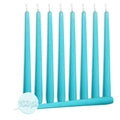 Turquoise Dripless Taper Candles, 100 Pack T91650