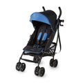 Matte Black Lightweight Umbrella Stroller with Oversized Canopy and Compact Fold S110