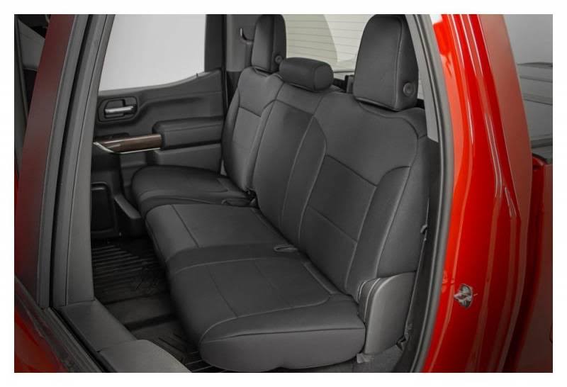 Black Neoprene Seat Covers Front and Rear S6557