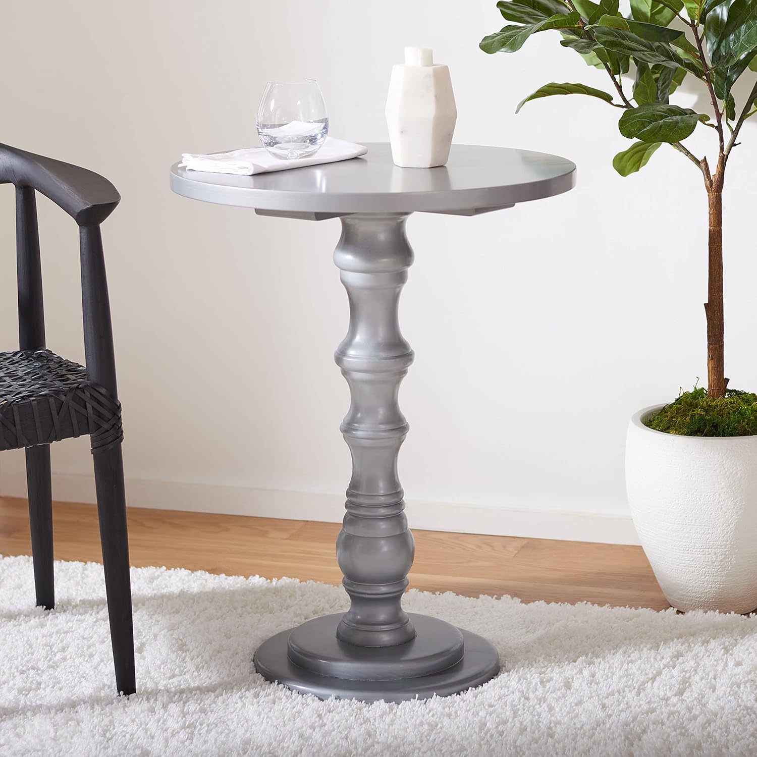 Silver Accent Table E113