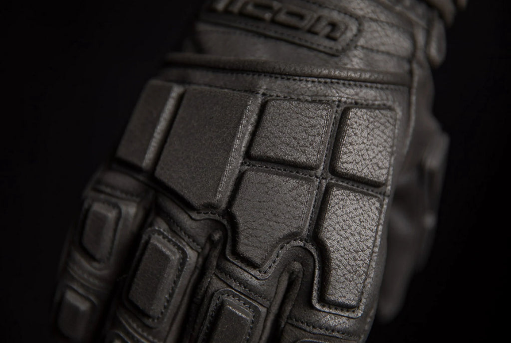 Black Leather Motorcycle Gloves L271831