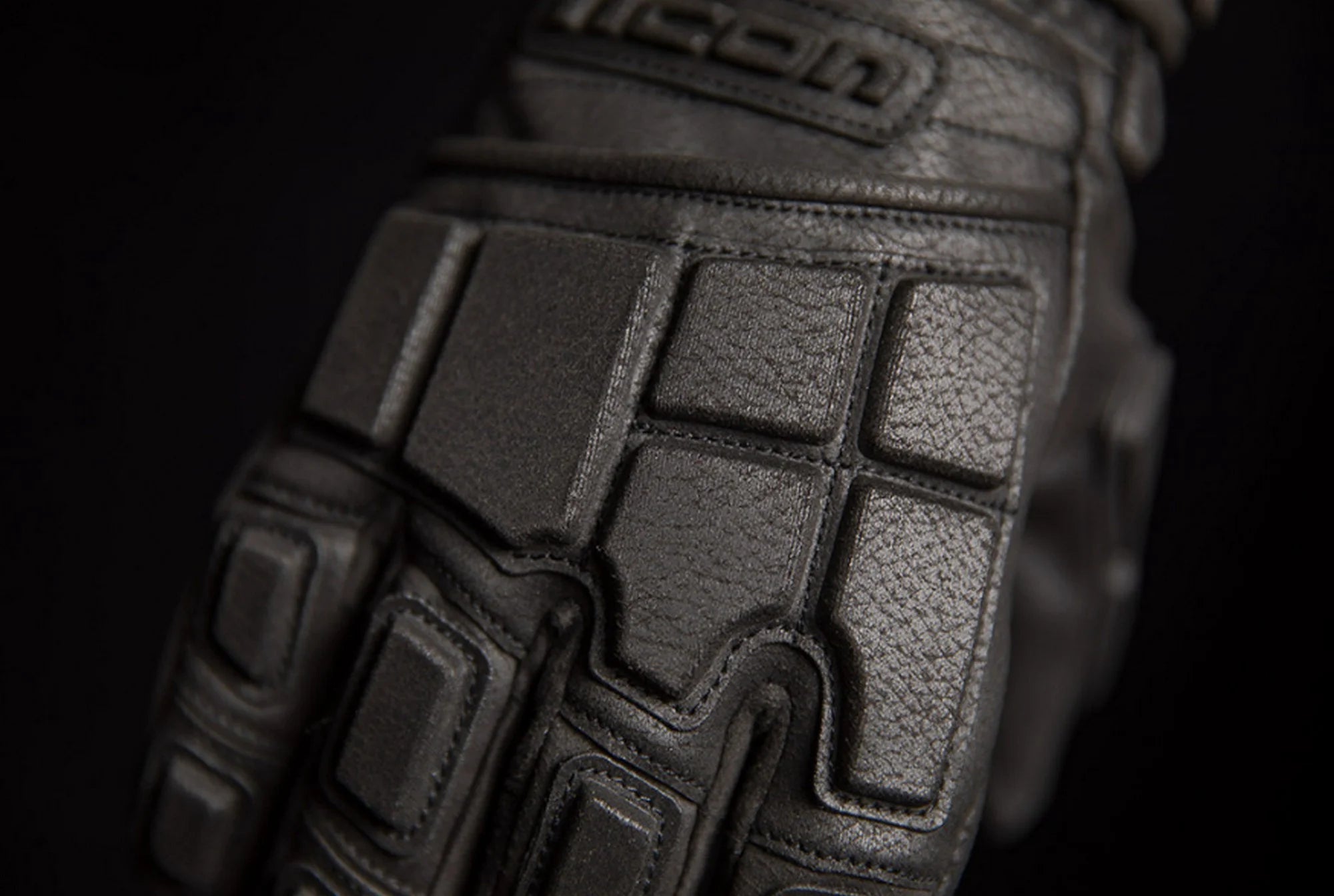 Black Leather Motorcycle Gloves L271831