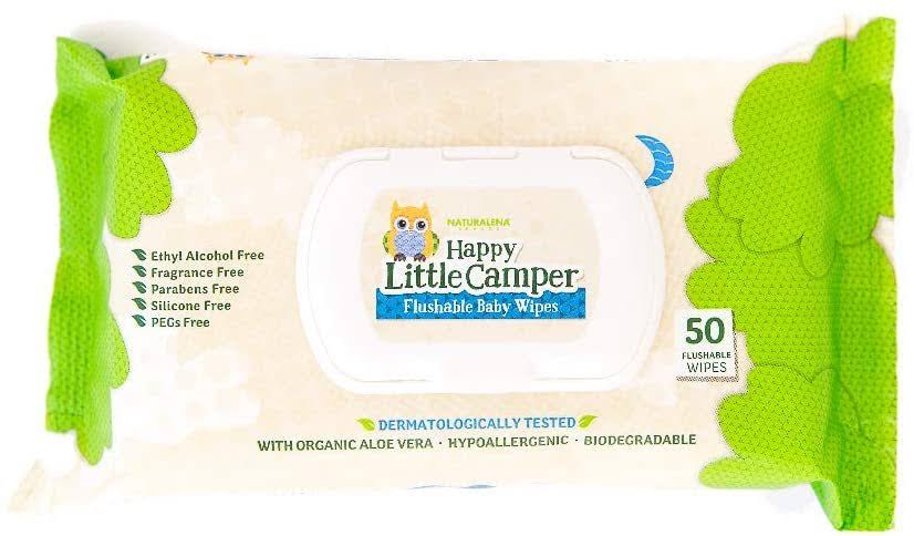 Natural Diapers, Flushable Wipes, Monthly Pack, Size 1, 252 Count B7961