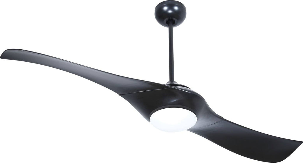 Flat Black Ceiling Fan With Blades Included D689709