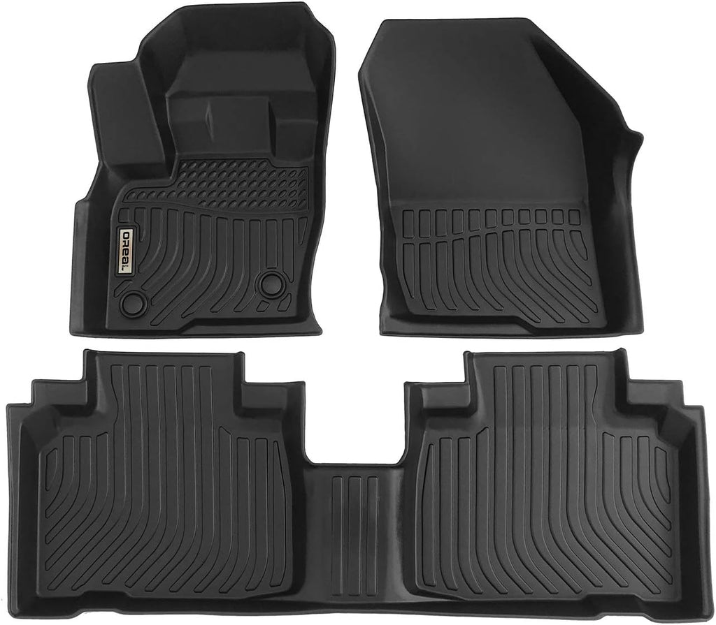 Black Floor Mats Liners for Ford Edge Front Rear Car Carpet A690759