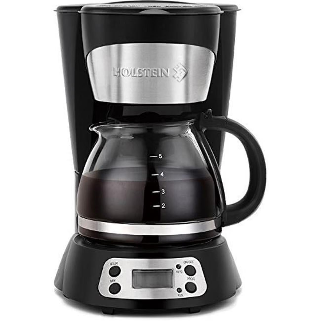 5 Cup Programmable Coffee Maker, Black Z221753