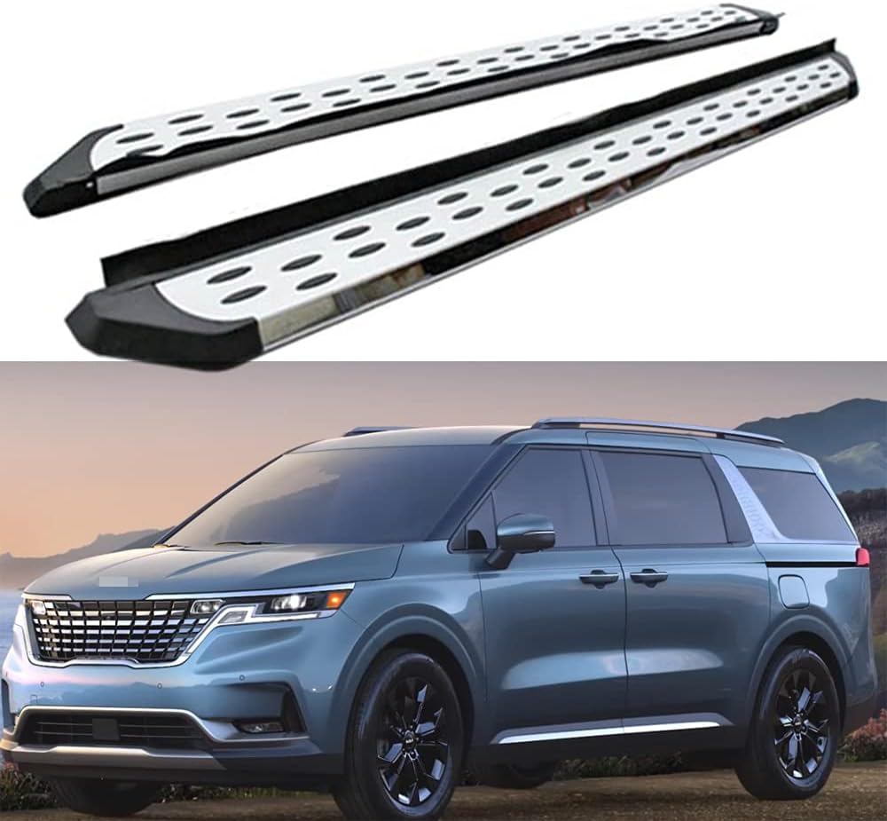 2PCS Running Boards Side Step Nerf Bars for KIA Carnival 2021 2022 Silver R2900