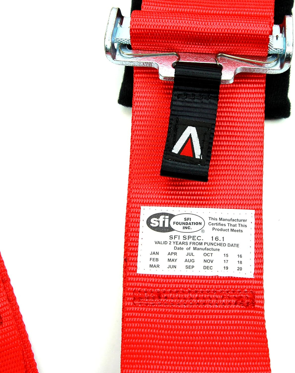 Red 5-Point Safety Harness Set with Shoulder Pads, Pack of 2 F359463