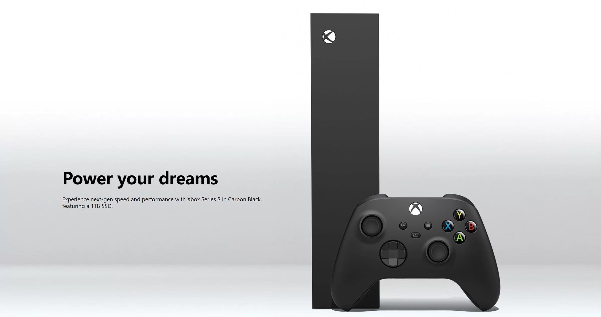Xbox Series S 1TB Black Console and Wireless Controller Bundle H503