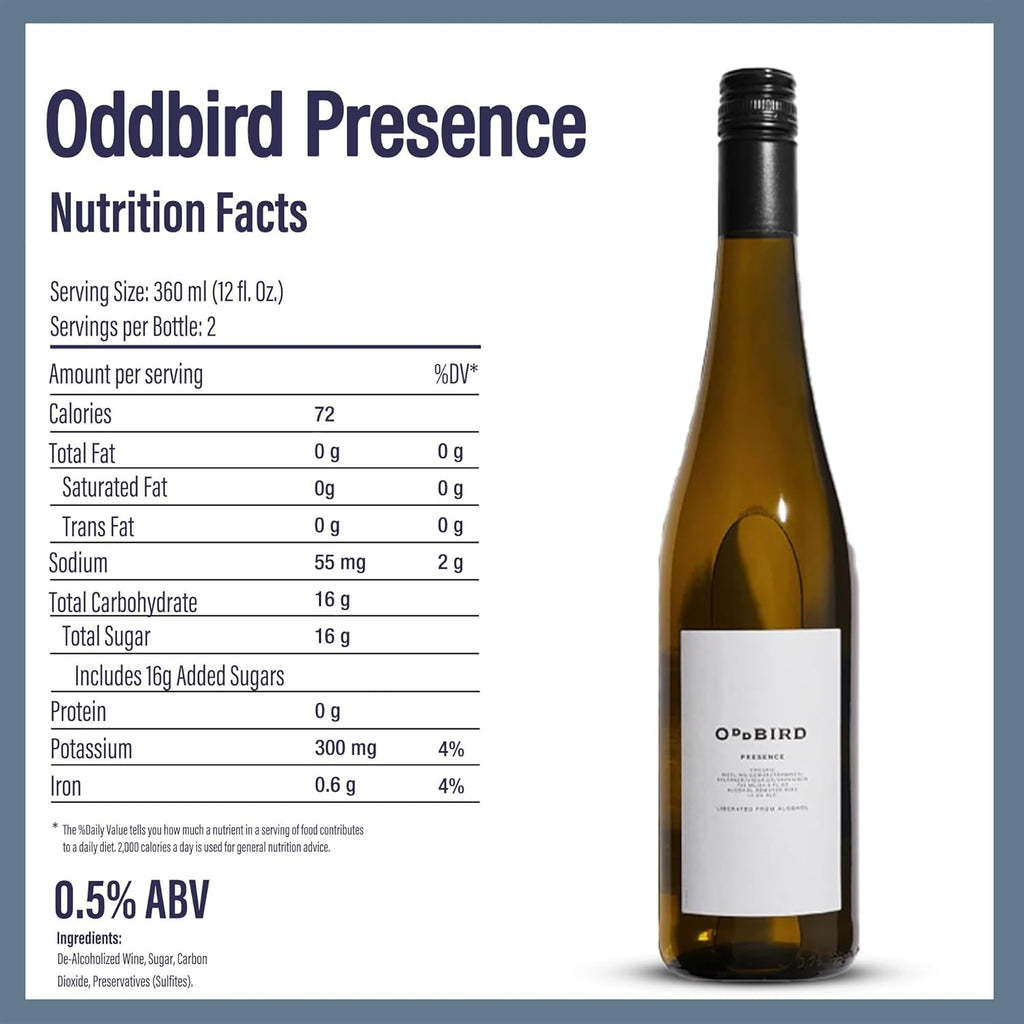 Non-Alcoholic White Wine, 25.4 Fl Oz Bottle C225