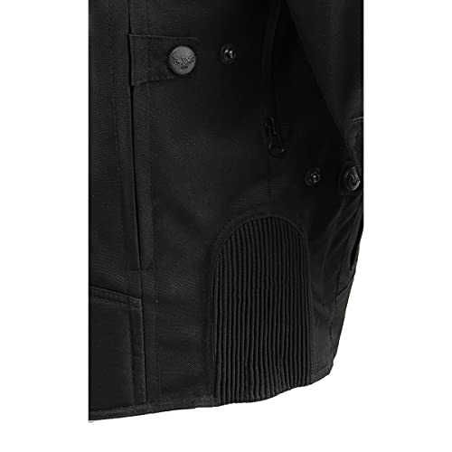 Burnt Orange Leather and Textile Armored Motorcycle Jacket U8548