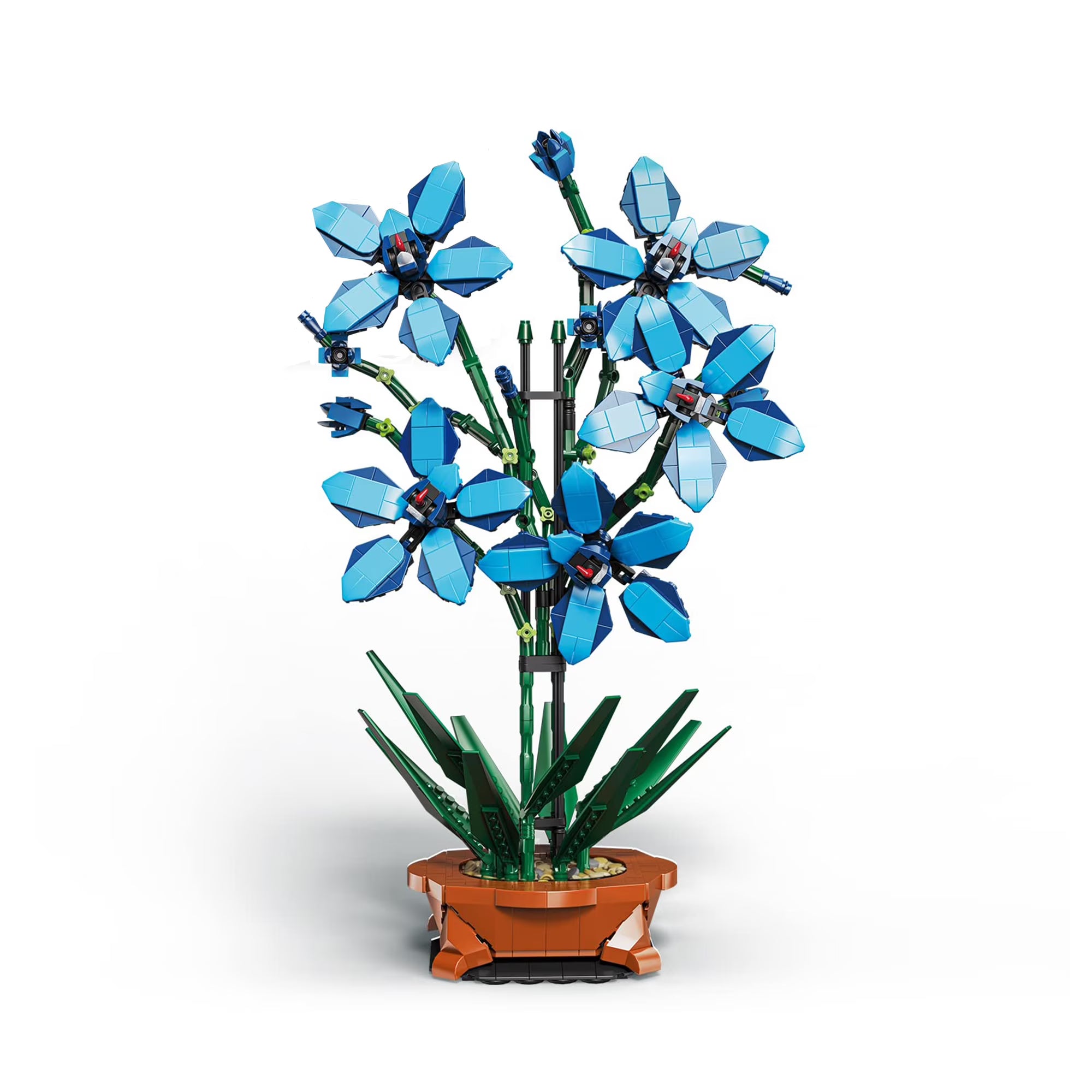 Blue Orchid Bouquet Building Block Set X462