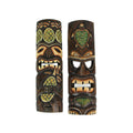 20 inch Wood Tiki Wall Mask Set of 2 O856515