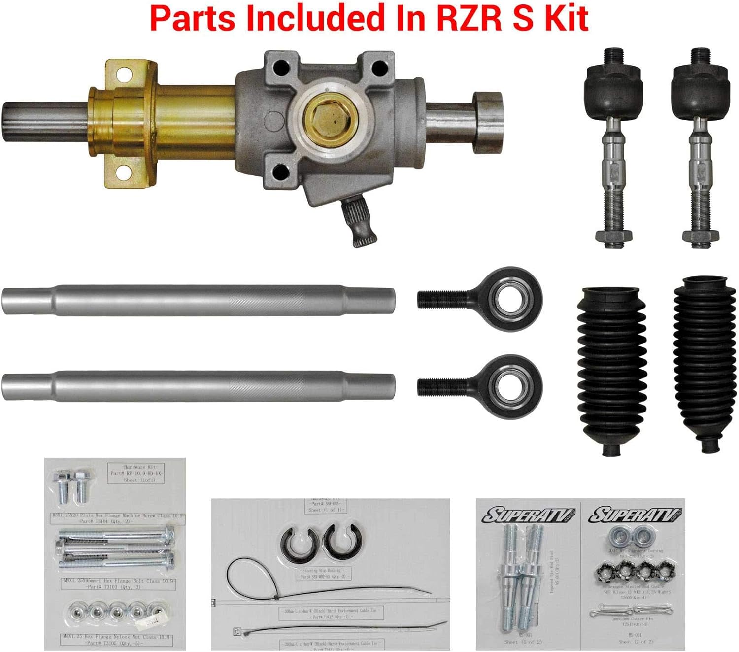 Heavy Duty Rack and Pinion for Polaris Ranger 800 Z135