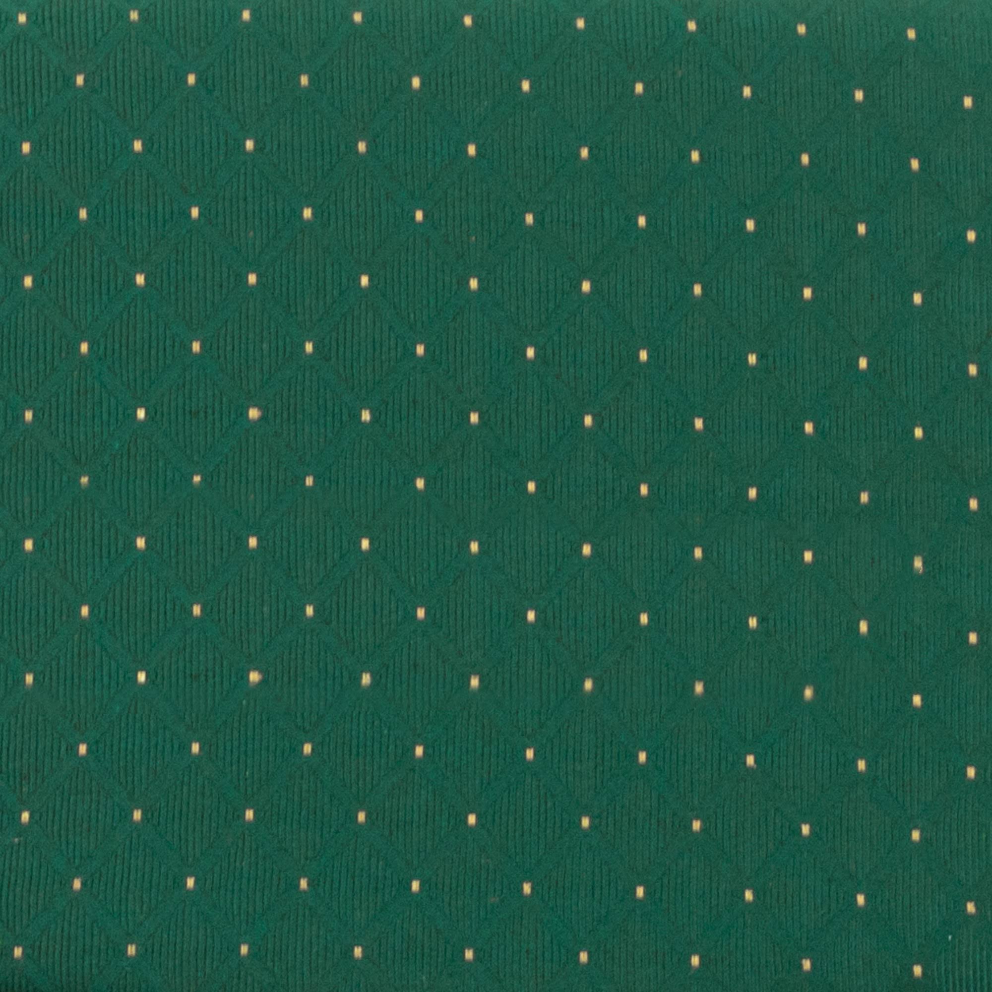 Church Chair with Book Rack Green Patterned Fabric T128264