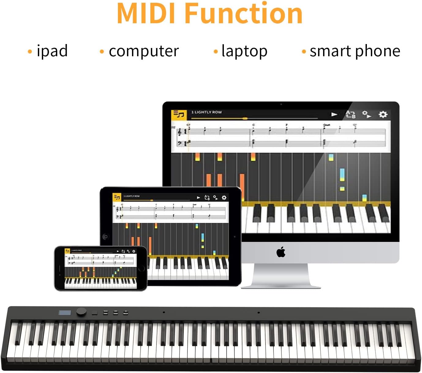 88 Keys Digital Piano with LCD Screen K418065