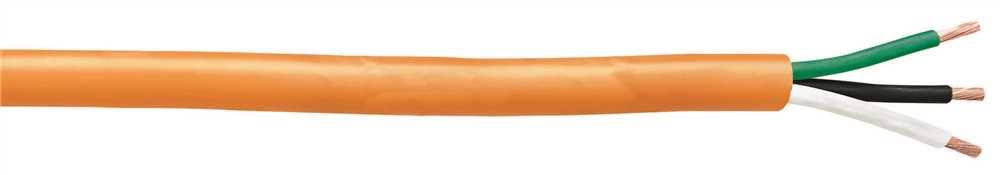 Vinyl Cable 12 3 Orange Sjtwa S47892