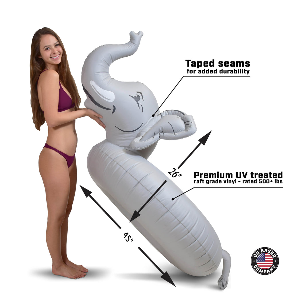 Gray Inflatable Pool Float Raft P1882