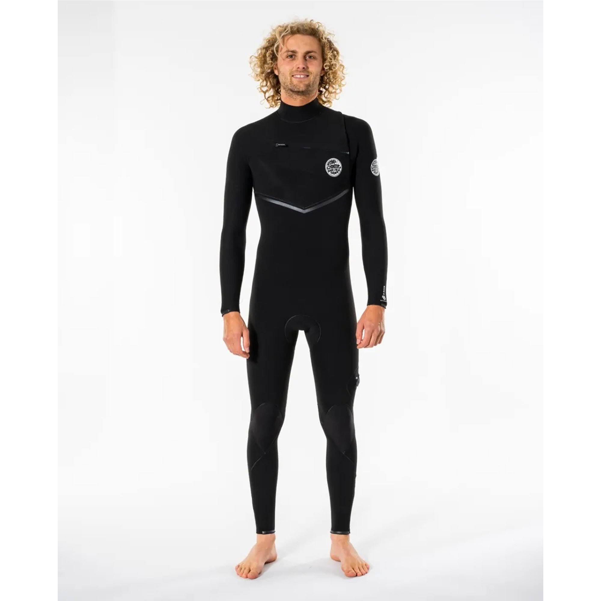Black 3/2 Chest Zip Wetsuit J96146