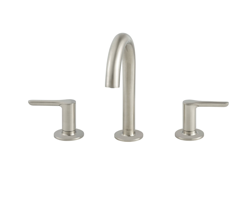 Brushed Nickel Widespread Bathroom Faucet with Knob Handles I665597