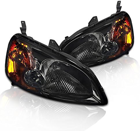 Clear Lens Chrome Housing Headlight for Honda Civic 01-03 K54560