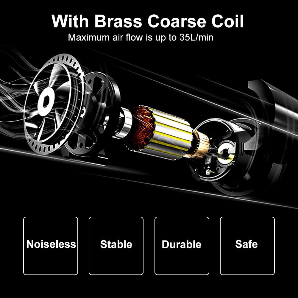 12V Portable Car Tire Inflator Air Compressor 100 PSI T435076