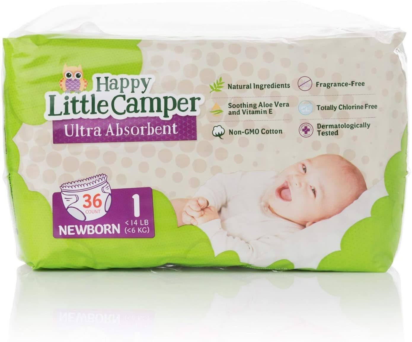 Natural Diapers, Flushable Wipes, Monthly Pack, Size 1, 252 Count B7961