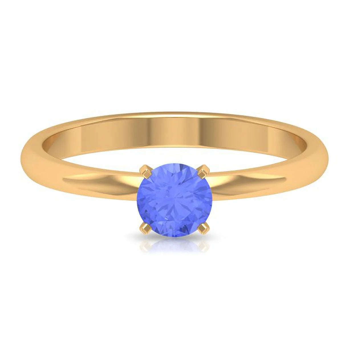 14K Yellow Gold Solitaire Ring Z354