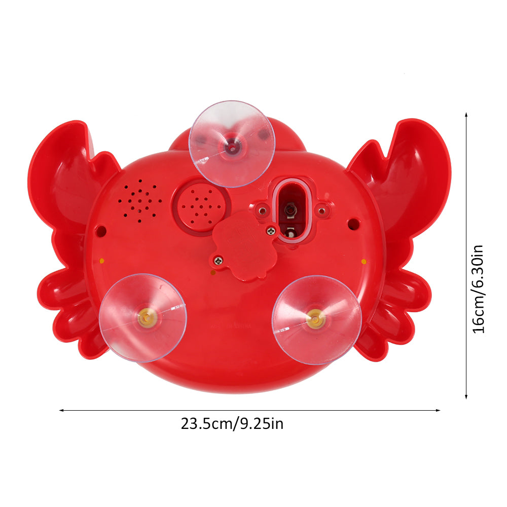 Red Plastic Crab Bubble Machine Baby Bath Toy Y143494