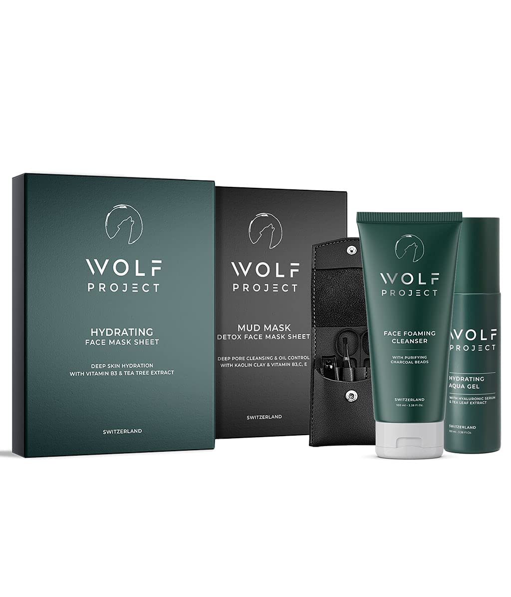 Charcoal Face Wash, Mud Mask, Face Moisturizer Gel, Face Sheet Mask, Nail Grooming Kit D66745