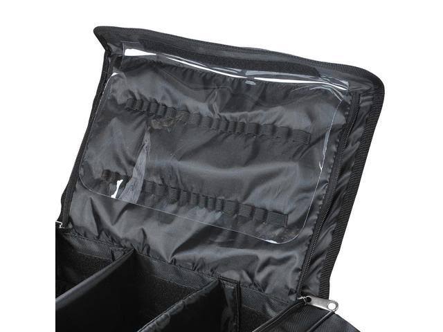 Black Soft Makeup Train Bag Cosmetic Organizer Box D59720