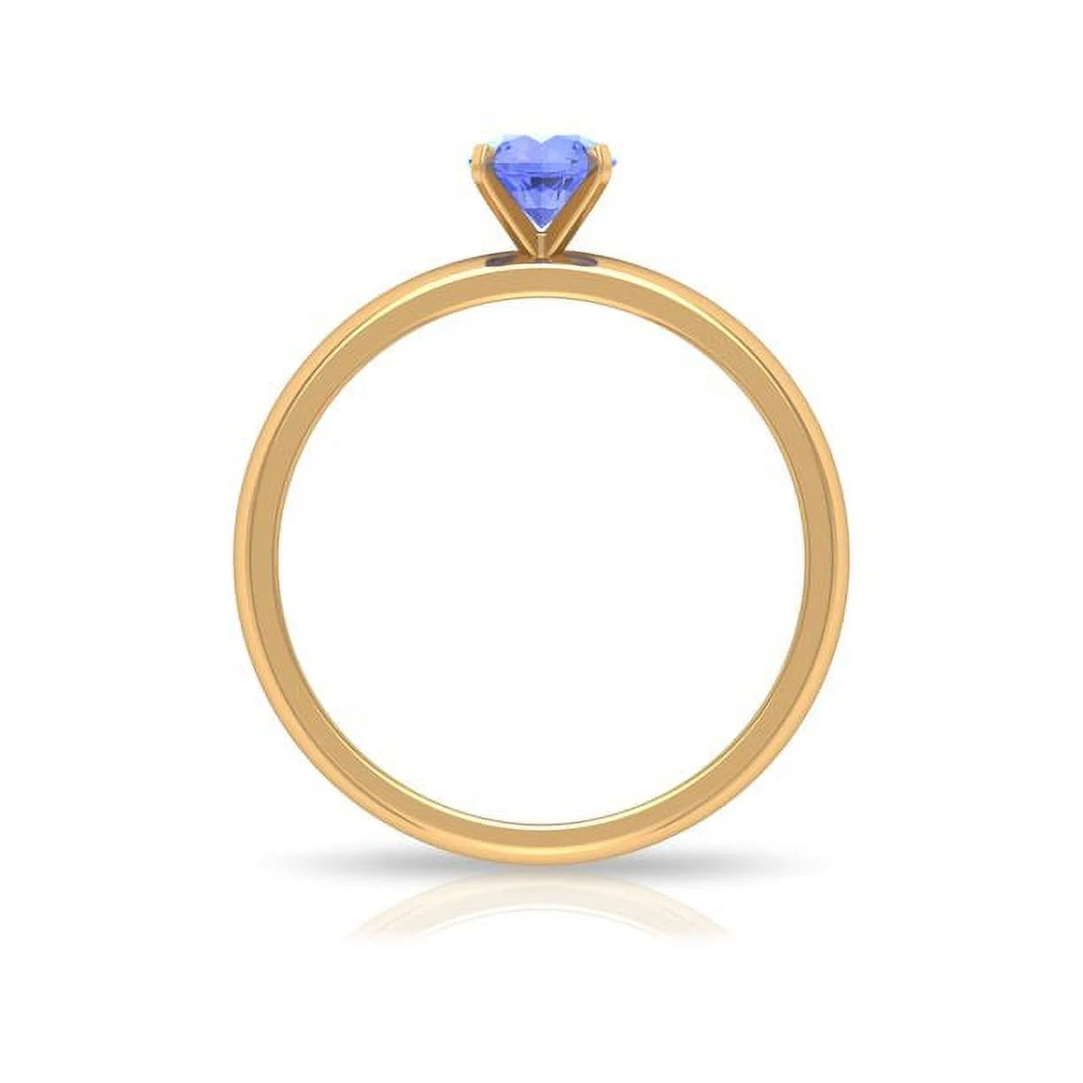 14K Yellow Gold Solitaire Ring Z354