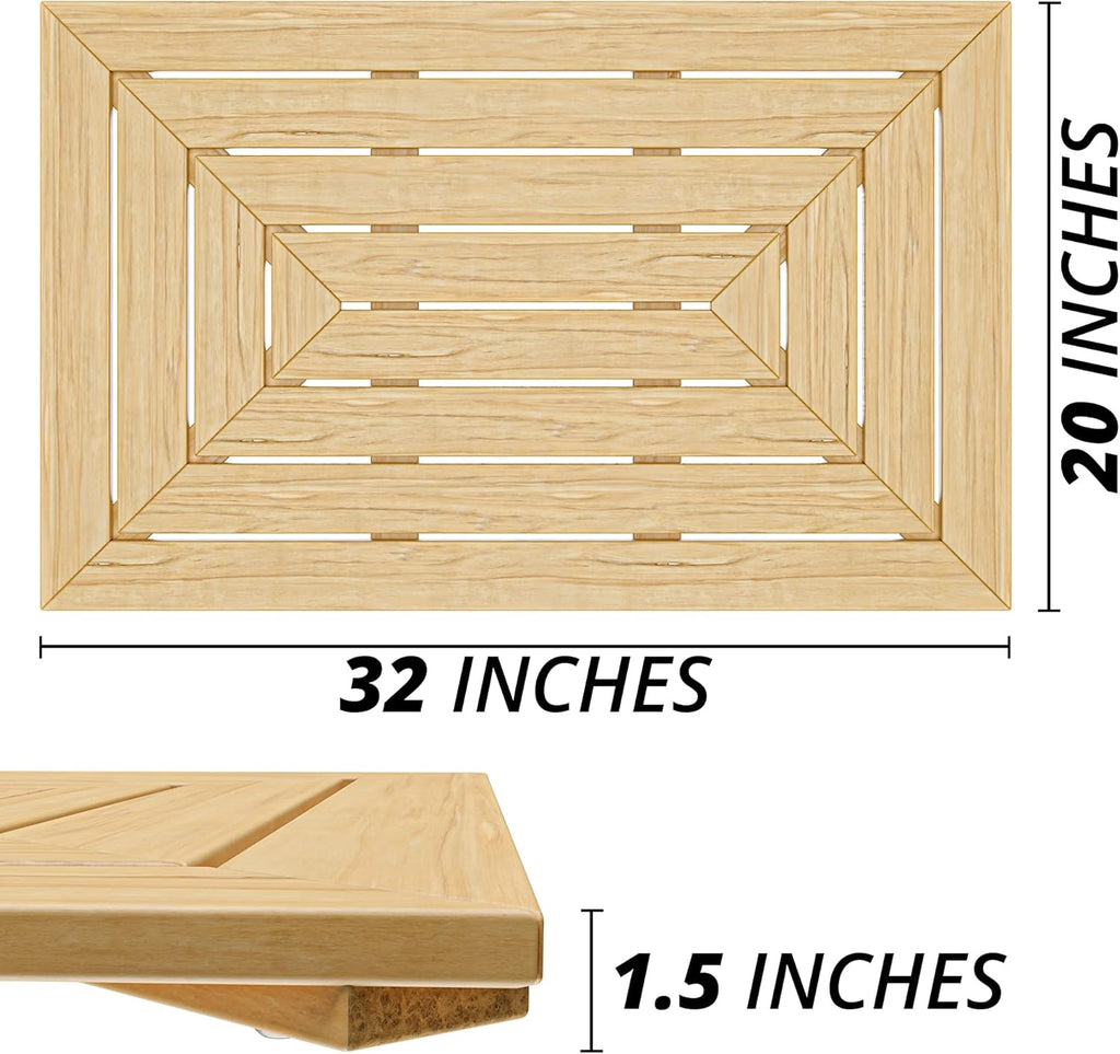 Large Bamboo Bath Mat Pack of 2 P8477