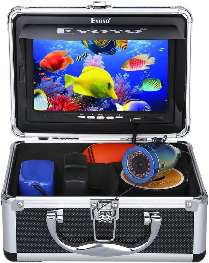 Portable Underwater Fishing Camera Waterproof 1000TVL 7 inch LCD Monitor 12pcs IR Infrared Lights 30m Cable Y172
