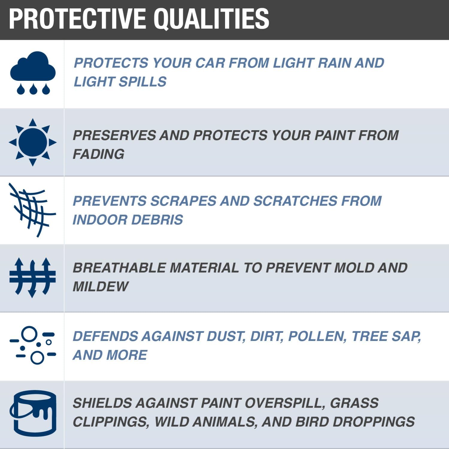 Gray Water Resistant Van Cover, Pack of 2 T234