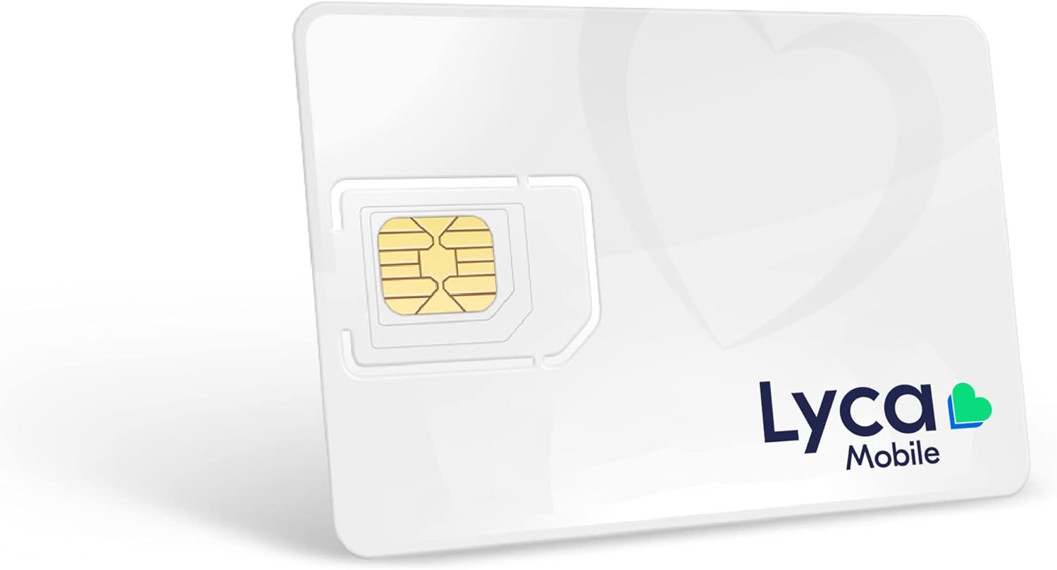 2 Pc Preloaded TriCut SIM Card with 12GB High-Speed 4G LTE/5G Data (30 Day Plan) N868