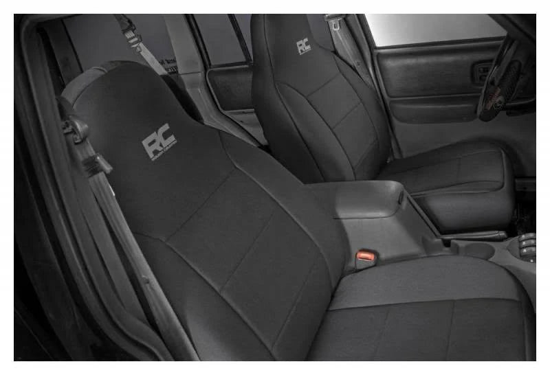 Black Neoprene Seat Cover Set Z277