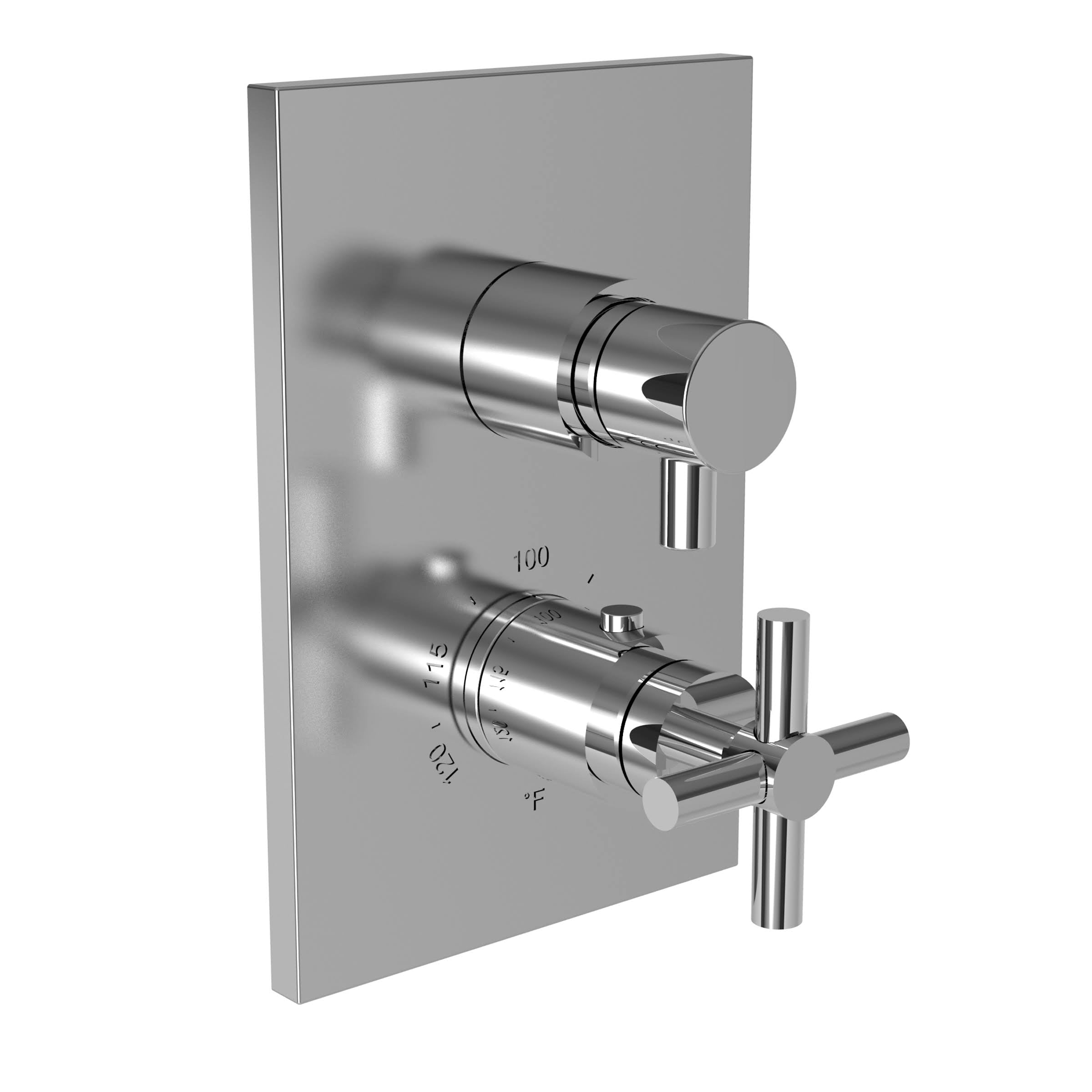 Square Thermostatic Trim Plate with Handle, French Gold N455122