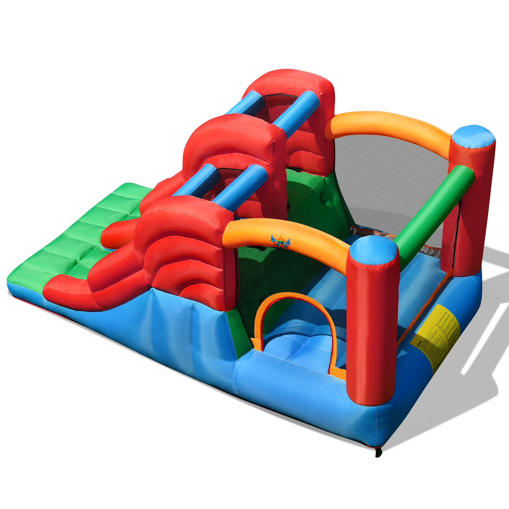 Inflatable Bounce House 3-in-1 Dual Slides Jumping Castle X8007